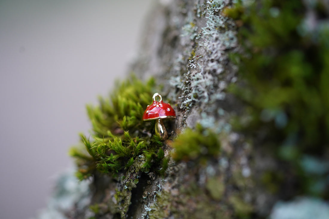 Unleash Your Imagination: Red Mushroom-Inspired Jewelry Pendant Accessories for Designers