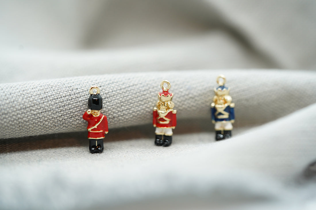 Unique Nutcracker Soldier and King Pendants for Stunning Holiday Jewelry Designs