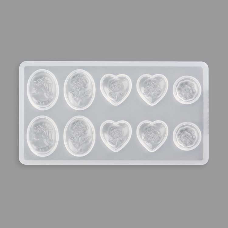 UV Silicone Resin Mold / Cameo Style 5 Types